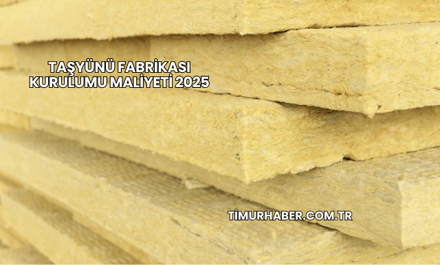 Taşyünü Fabrikası Kurulumu Maliyeti 2025