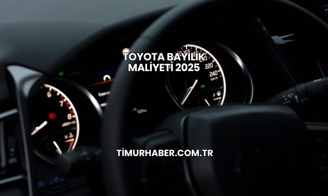 Toyota Bayilik Maliyeti 2025