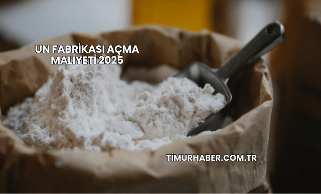 Un Fabrikası Açma Maliyeti 2025 