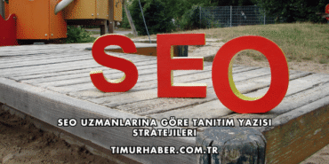 SEO Uzmanlarına Göre Tanıtım Yazısı Stratejileri